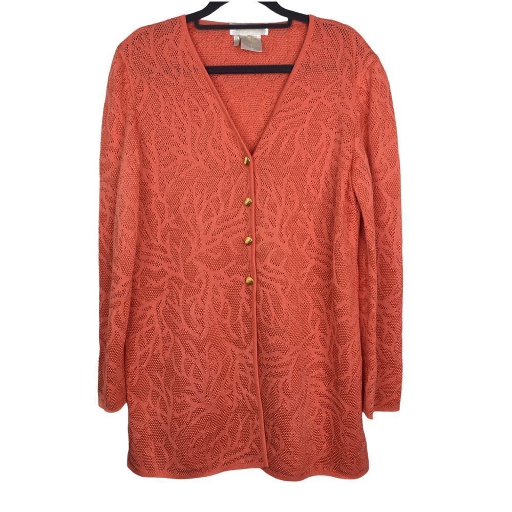 Escada by Margaretha Ley Cardigan Sweater‎ Seashell Buttons Size 36